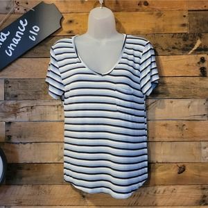 SALE-Rue21 women's favorite stripped V neckline shirt size medium